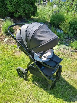 Kočárek Noordi fjordi 2v1 černý - 6