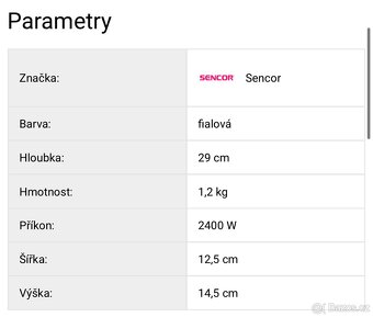 Žehlička Sencor SSI 8710VT. - 6