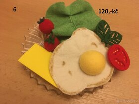 Potraviny z filcu - na hraní do dětské kuchyňky - 6