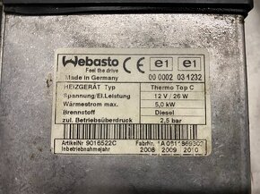 Nezávislé topení WEBASTO 4L0815071D AUDI Q7 4L r.v. 2010 - 6