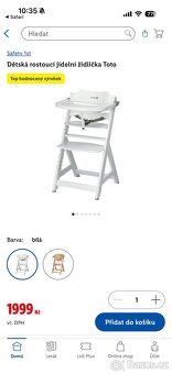 Dětská rostoucí jídelní židle - 6