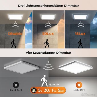 LED stropní svítidlo BLNAN s radarovým senzorem pohybu - 6