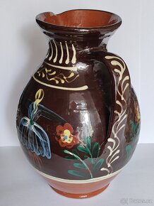 VELKÝ DŽBÁN, POZDIŠOVSKÁ KERAMIKA, značený, 28cm - 6