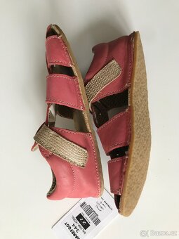 Sandále ef barefoot korálová v27 - 6