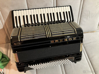 Akordeon, Hohner Morino + V 120 de Luxe, Cassotto, černá - 6