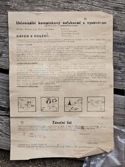 Universální kempinkový nafukovač s vysáváním, typ PV-1 - 6