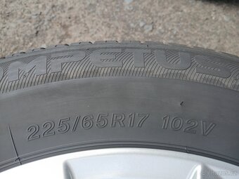 Prodám sadu Orig ALU kol Mazda 225/65R17 letní - 6