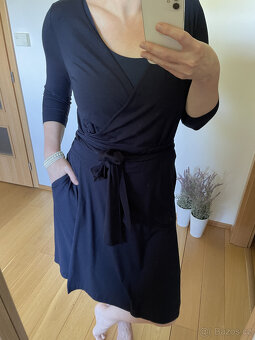 Zavinovací tmavě modré šaty Gant, vel. L - 6