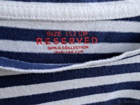 Dívčí pruhované tričko Reserved vel. 152 - 6