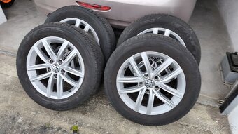 4x Originální ALU Volkswagen + letní pneu Falken 215/55R16 - 6