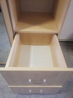 Zrcadlová, šatní skříň, dekor bříza, - 6