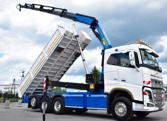 Volvo FH 16.550 - 8x4 – Sklápěč/Valník + HR-PALFINGER PK 340 - 6