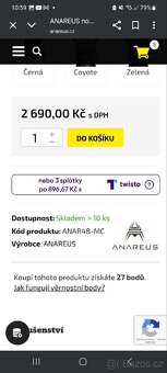 Taktická vesta (nosič plátů) Anareus Spider MPC-MC - 6