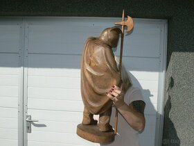 PONOCNÝ veliká dřevěná socha 80,5cmTOP KUS - 6