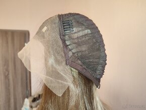 Nová dlouhá přirozená Lacefront paruka s melírem - 6