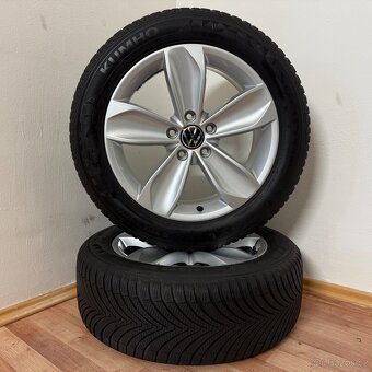 VW PASSAT B8 5x112 R17 ET40+ZIMNÍ 215/55R17 6/5mm - 6