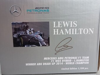 6x F1 MERCEDES 2013-2015 HAMILTON A ROSBERG MINICHAMPS 1:18 - 6