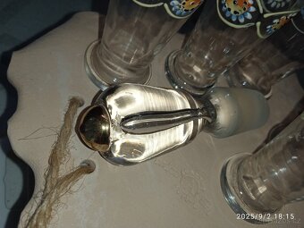 sada 6 štamprlat -možná 1850..1910.., tenké malované sklo - 6