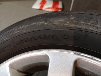 Vw Passat, Caddy, Golf alu + celoroční 205/60/15. - 6