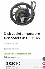 Elektrokoloběžka X scooter X01 - na náhradní díly - 6