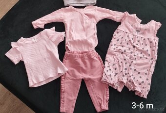 Letní oblečení holčička 0-6 m - 6