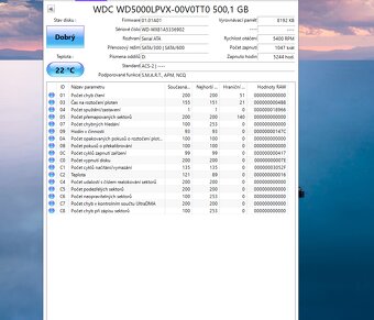 7x 500GB Sata do Notebooku bez vadných sektorů - 6