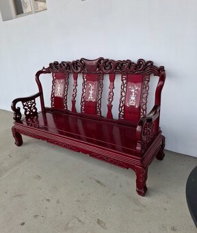 Starožitná čínská masivní sofa - 6