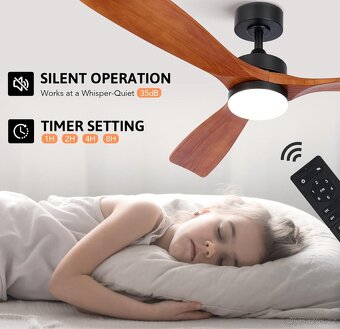 STROPNÍ VENTILÁTOR LED LAMPA - 6