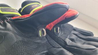 Rukavice LEKI Race slide S Jr black-red-yellow, vel.6 - 6