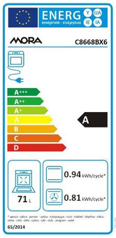 Eletrický Sporák Mora E60 C8668 BW6 Nový.. - 6
