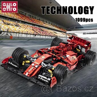 Stavebnice závodní auto F1 kompatibilní s LEGO - 6