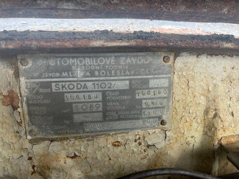 Skoda 1102 Tudor 4 dverový rok výroby 1952 50 000km - 6