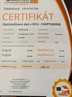 Prodám Ford Mondeo combi mk4 147 kW - 6