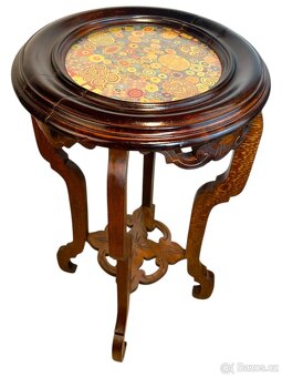Starožitný odkládací / květinový stolek – Art Nouveau - 6