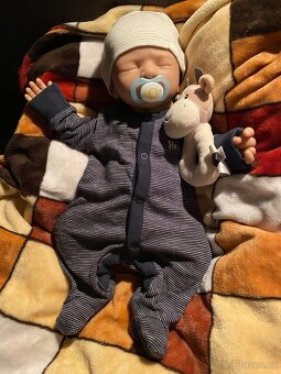 Celosilikonové reborn miminko baby panenka - chlapeček - 6