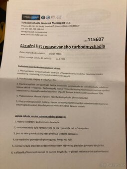 Turbo Garrett - m57d30 173kw - repasované - 6