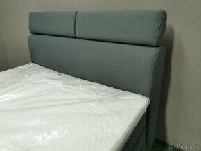 Nová šedá boxspring postel KAY 140x200 cm - 6