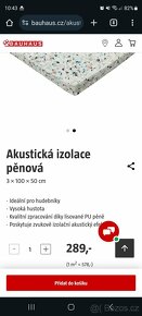 Akustická pěna 100x50x3cm 4 desky - 6