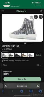 Dior b23 high top velikost 43 - 6