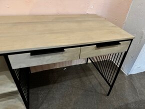Krásný NOVÝ Psací stůl 120×60 cm mango bílá 2 zá. - 6