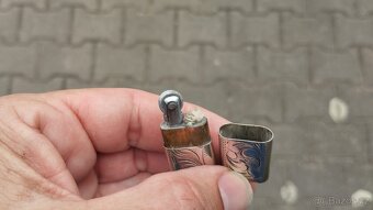 Starožitný stříbrný dámský zapalovač z 1rep. - 6