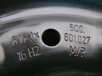 Plechové disky kola originál Škoda VW 5x112 6,5Jx16 ET46 - 6