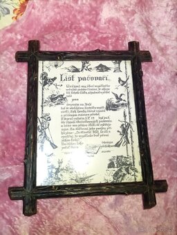 STAROŽITNÝ RÁMEČEK SE SKLEM 32 x 25 cm - 6