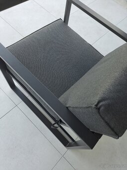 Nové zahradní křeslo hliník - 6