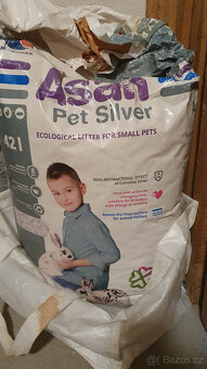 velká starší klec + stelivo Asan Pet Silver - 6