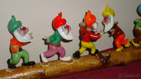 Skleněné figurky trpaslíci Ž.Brod Brichta - 6