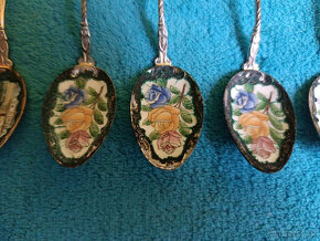 Staré sběratelské lžičky smaltované - 6