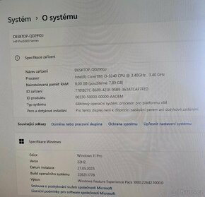 Set PC HP Pro3500, Intel i3-3240 CPU + monitor - 6