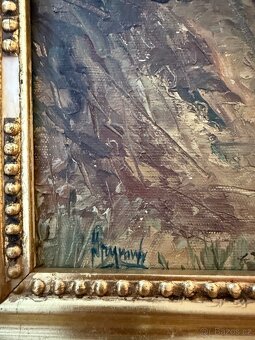 Obrazy z pozůstalosti - akademičtí umělci, olej, pastel aj. - 6