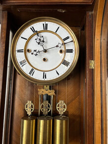 Velké čtvrťové hodiny okolo roku 1880 - originál. - 6